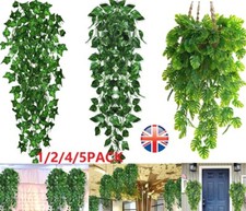 1-5x Artificial Hanging Plant