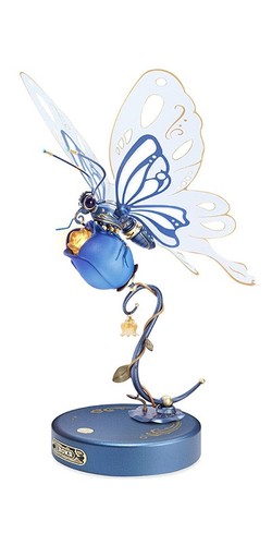Rokr blue butterfly - butterfly, mechanical