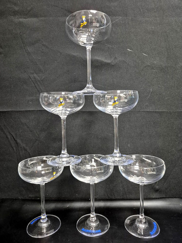 Babycham champagne saucers set - champagne,