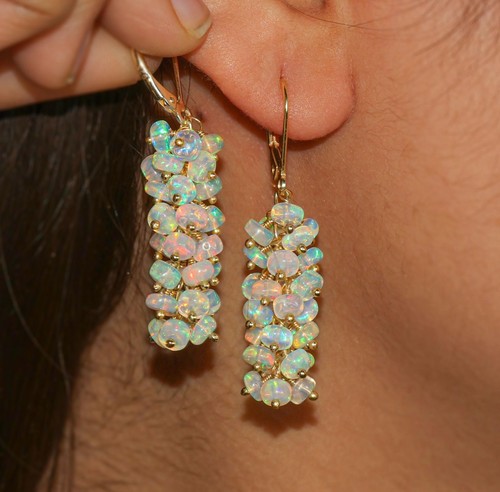 Natural ethiopian opal beaded - natural,
