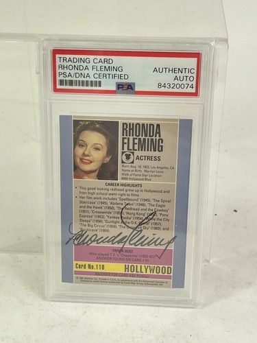 Rhonda fleming autographed - rhonda,