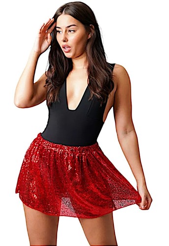 Sparkly sequin high waist - sparkly,