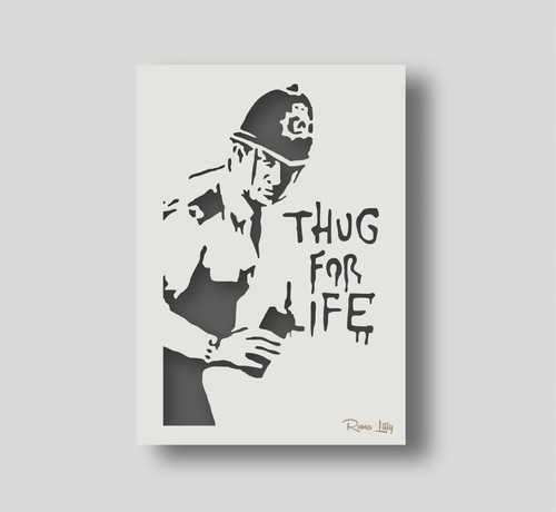 Banksy thug for life - for,
