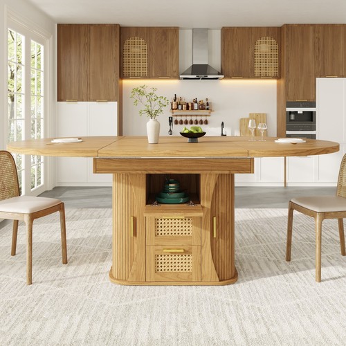 Round extendable dining - round,