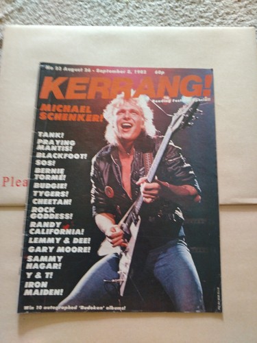 Kerrang magazine issue 23 - kerrang, magazine: