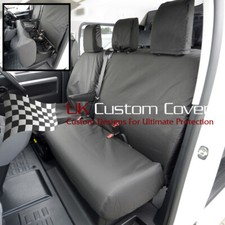 Vauxhall Opel Vivaro 2022 Onwards Heavy Duty Front Seat Covers - Black 367