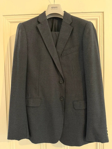 Armani navy wool suit - armani,