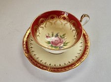AYNSLEY BONE CHINA CABINET CUP & SAUCER - EXCELLENT