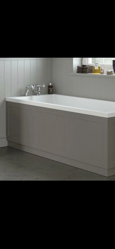 Rectangular grey panelled bath - rectangular,