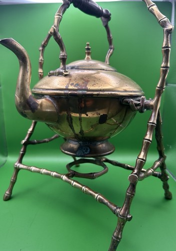 Victorian brass spirit - brass, kettle