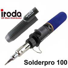 Gas Soldering Iron Pro Iroda Solderpro 100 Refillable Butane Blow Torch 30w-150w