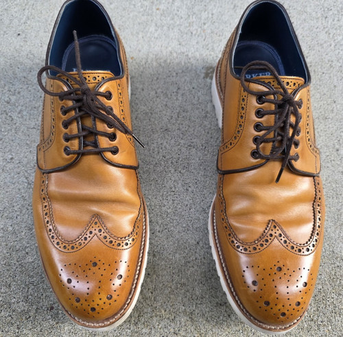 Barker tan brown leather derby - barker,