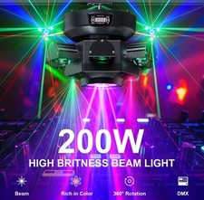 200W RGBW 6 Arms Rotate Laser