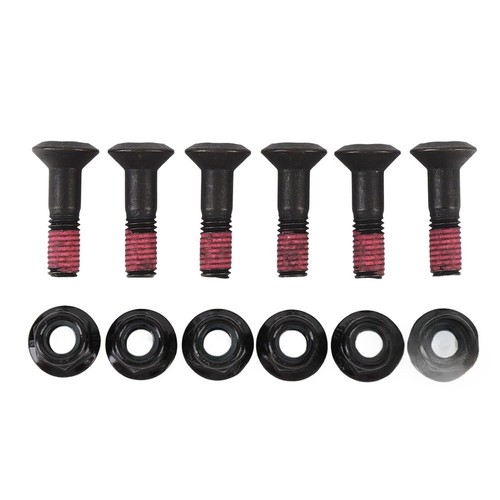 6pcs black chain screws - chain, nuts
