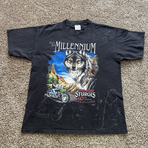 Vintage sturgis biker aop wolf - vintage,