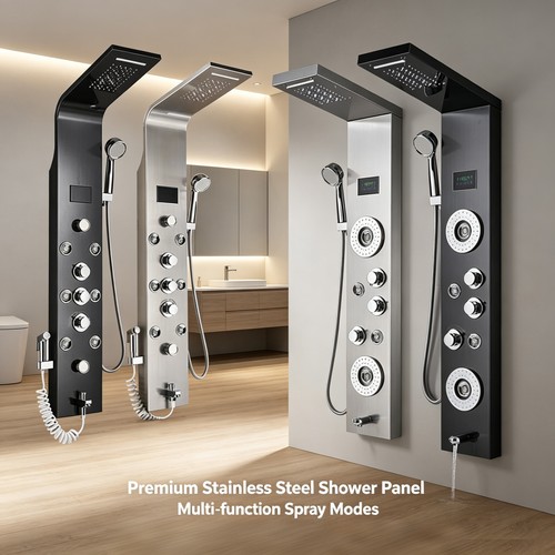 Stainless steel shower - stainless, column