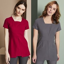 Beauty Tunic Hairdressing Spa Massage Therapist Health Work Nail Salon Uniform