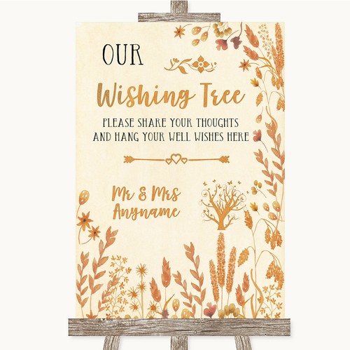 Autumn leaves wishing tree - autumn,