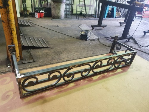 Wrought iron wall planters - iron,