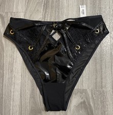 Ann Summers . Size 8 -FIERCE SEDUCTION PVC - Brazilian Briefs - New With Tags