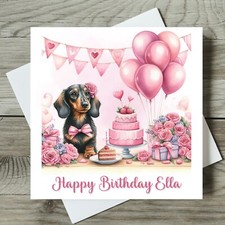 Dachshund Birthday Card