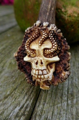 Antler deer real handle