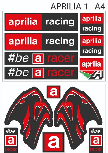 Aprilia racing style logos - aprilia,