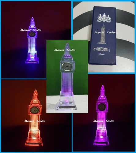 Big ben crystal glass clock - big,