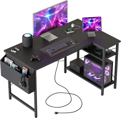 Mericonia small shaped desk - l,