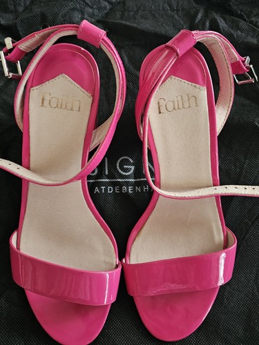 Faith pink ankle strap sandals - pink,