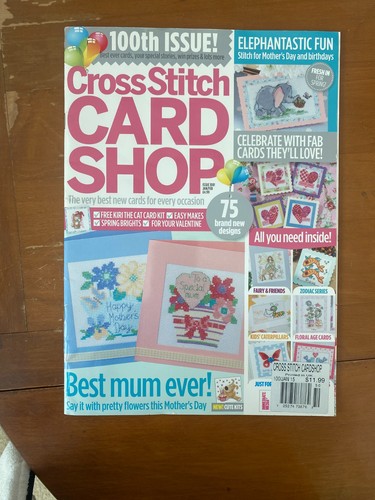 Cross stitch card - cross,