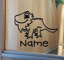 Bearded Dragon Customised Vivarium Decal Sticker 