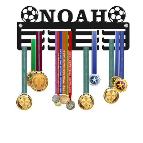 Personalised football medal - football,