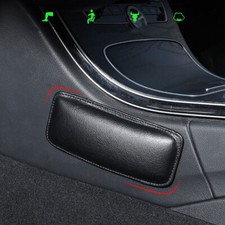 1Pc Black Car Interior Leg Cushion Pad Leather Protector Mat Cover Accessories