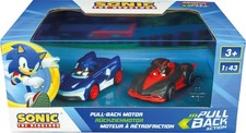 Pull & SPEED 15813023 P&S Hedgehog-Sonic vs. Shadow Twinpack Wind-up Vehicle, Mu