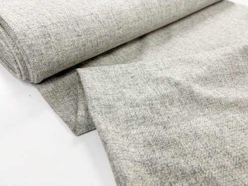 Light grey wool fabric venice - wool,