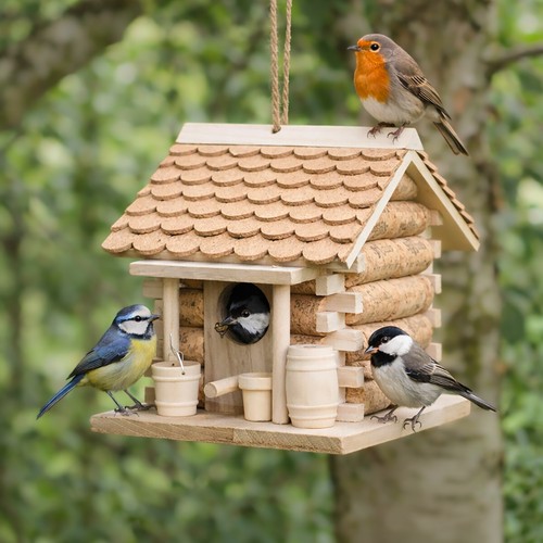 Wine cork bird - cork, nest