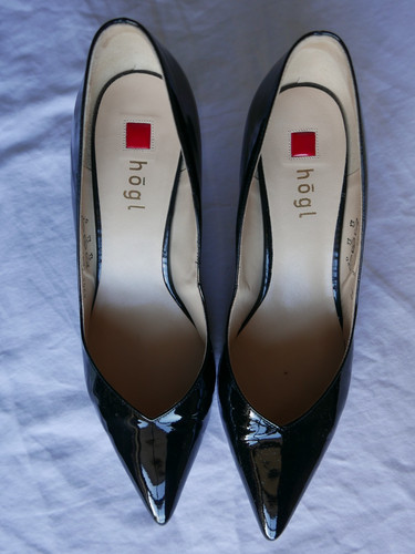 Hogl ladies black patent - hogl,