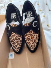 TUK leopard print creepers UK