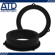 MDF Front Rear 165mm 6.5" Speaker Adaptors Rings for Audi A4 B8 B9 A5 B8 Q5 8R