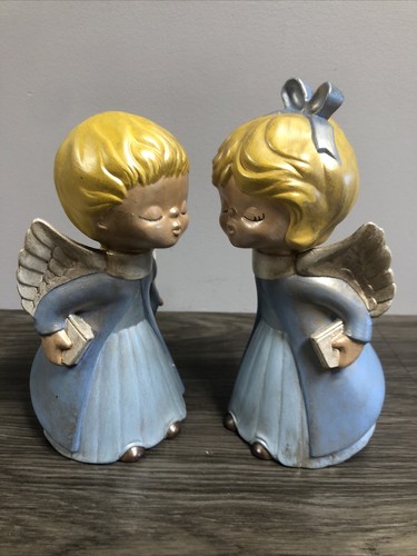 Vintage ceramic kissing boy - vintage,