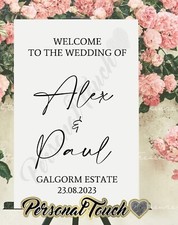 A2 Personalised Wedding Decal for Sign Board Mirror Window Sticker Decal DIY