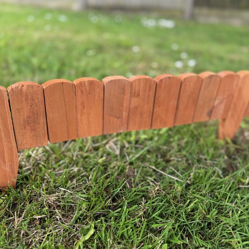 Wooden garden edging lawn - wooden,