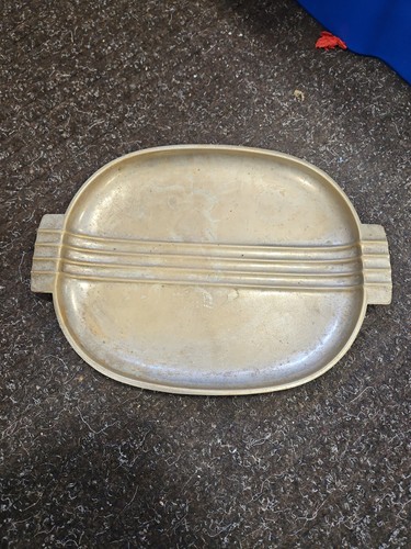 Vintage brass small platter - brass,