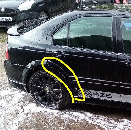 Rear door arch trim - zs,
