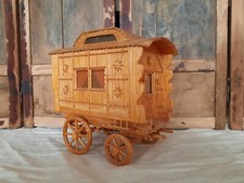 Matchbuilder Victorian Wagon gypsy Cart Matchstick Model vintge prison folk art