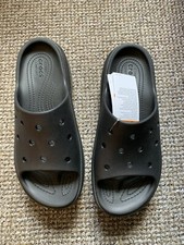 Black Platform Crocs Sandals Size 8 New With Tags 