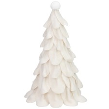 White Felt Christmas Tree Decoration Great For Adding Touch Of Festive Spirit