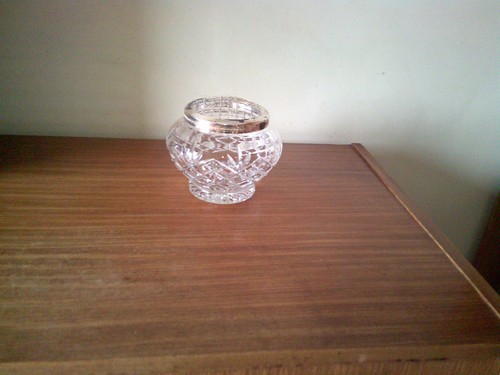 Vintage cut glass rose - vintage,