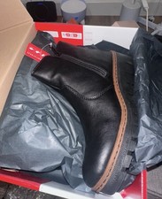 Rieker Black Leather Ankle
